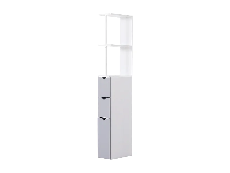Armario alto de baño blanco 15x33x136.5 cm HOMCOM