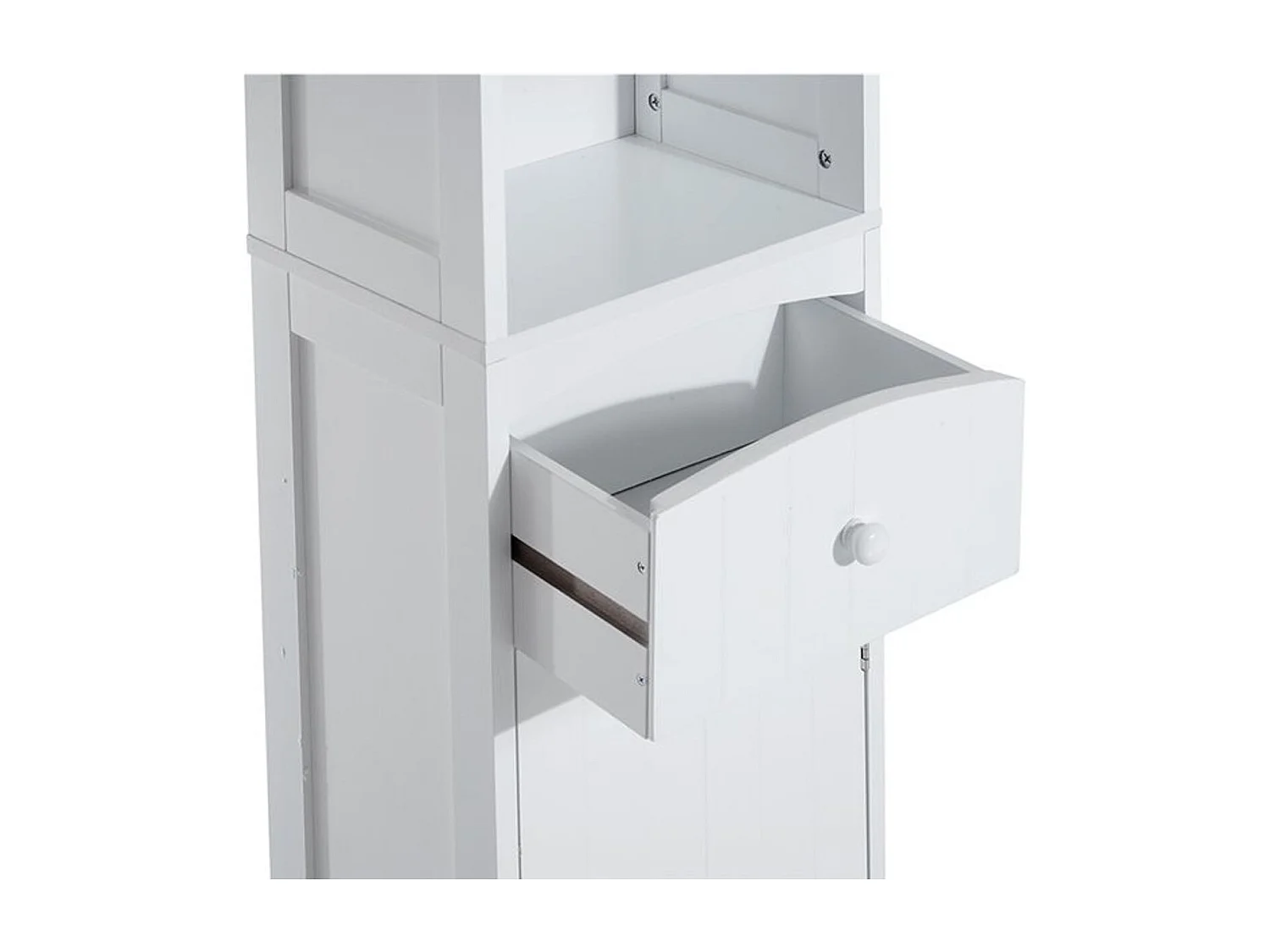 Armario de baño blanco 34x24x170cm HOMCOM