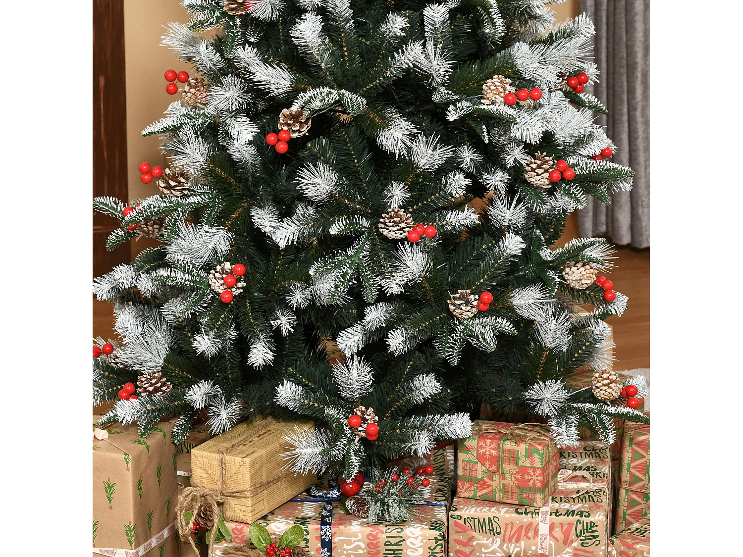 Árbol de navidad verde 109x109x180 cm HOMCOM