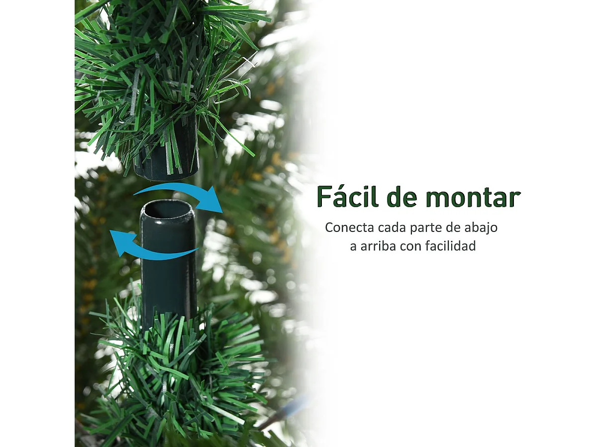 Árbol de navidad verde ø105x210 cm HOMCOM