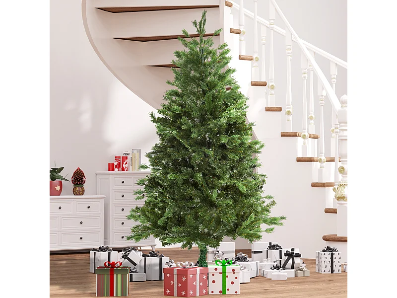 Árbol de navidad verde ø105x210 cm HOMCOM