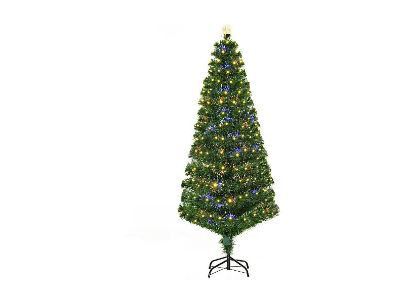 Árbol de navidad verde 82x82x180 cm HOMCOM