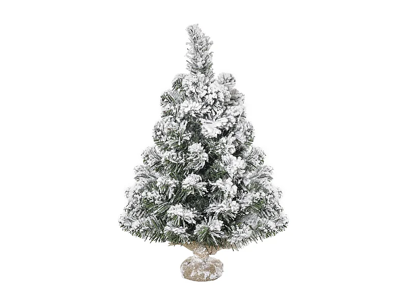 Árbol de navidad verde y blanco ø32x60 cm HOMCOM