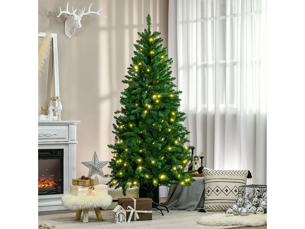 Árbol de navidad verde 94x94x180 cm HOMCOM