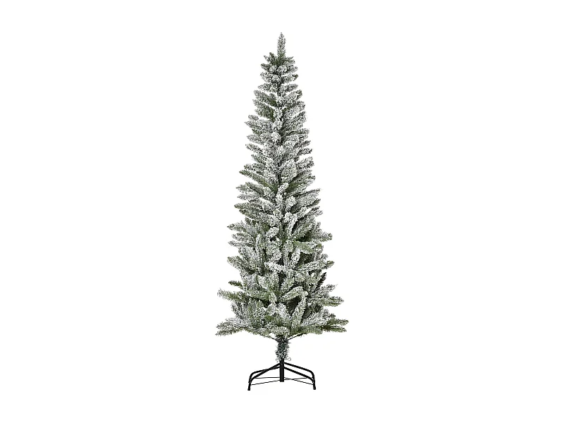 Árbol de navidad verde y blanco ø60x180 cm HOMCOM