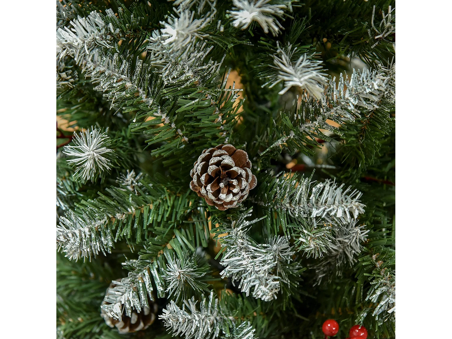 Árbol de navidad verde 53x53x150 cm HOMCOM