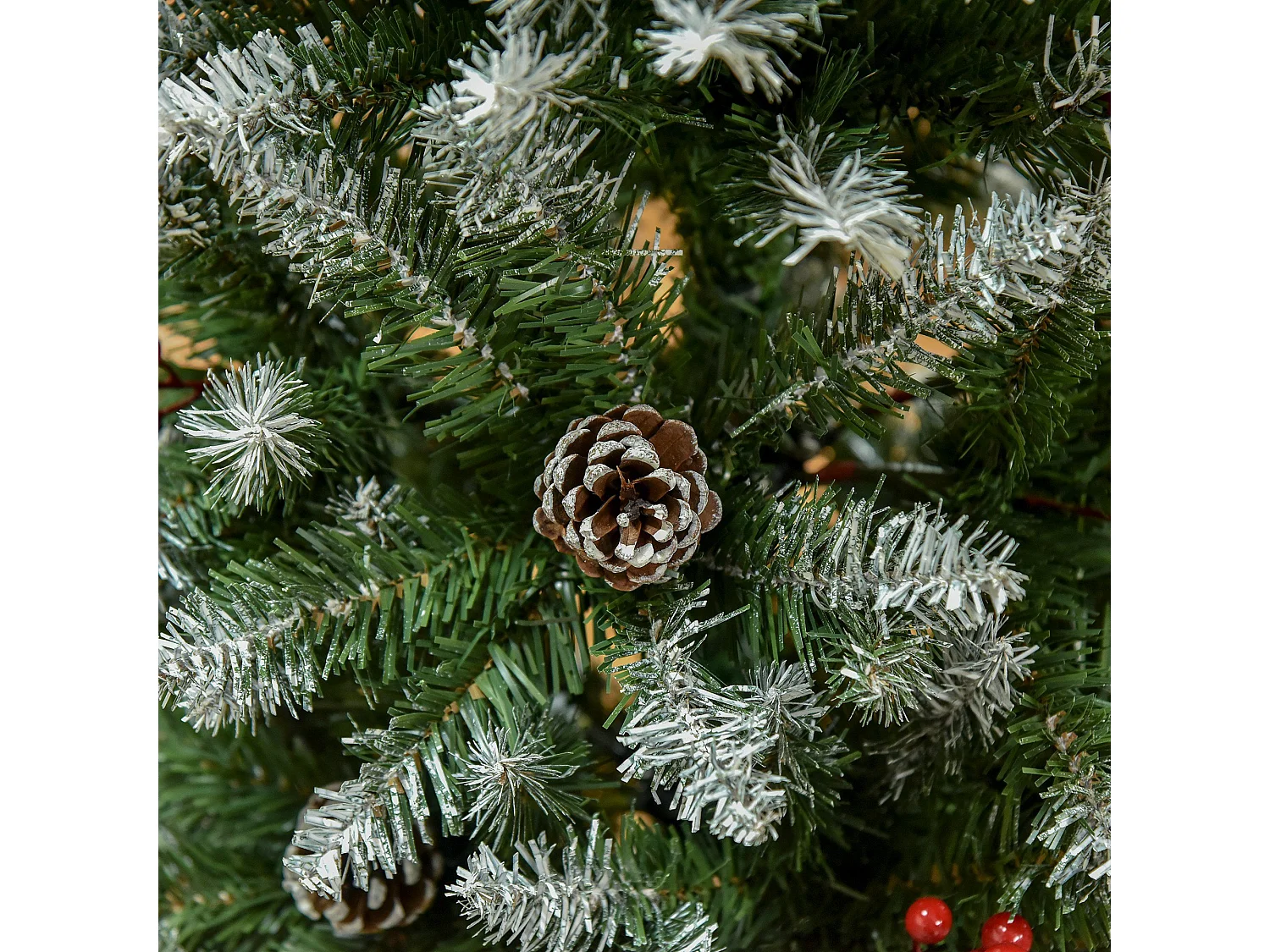 Árbol de navidad verde 53x53x150 cm HOMCOM