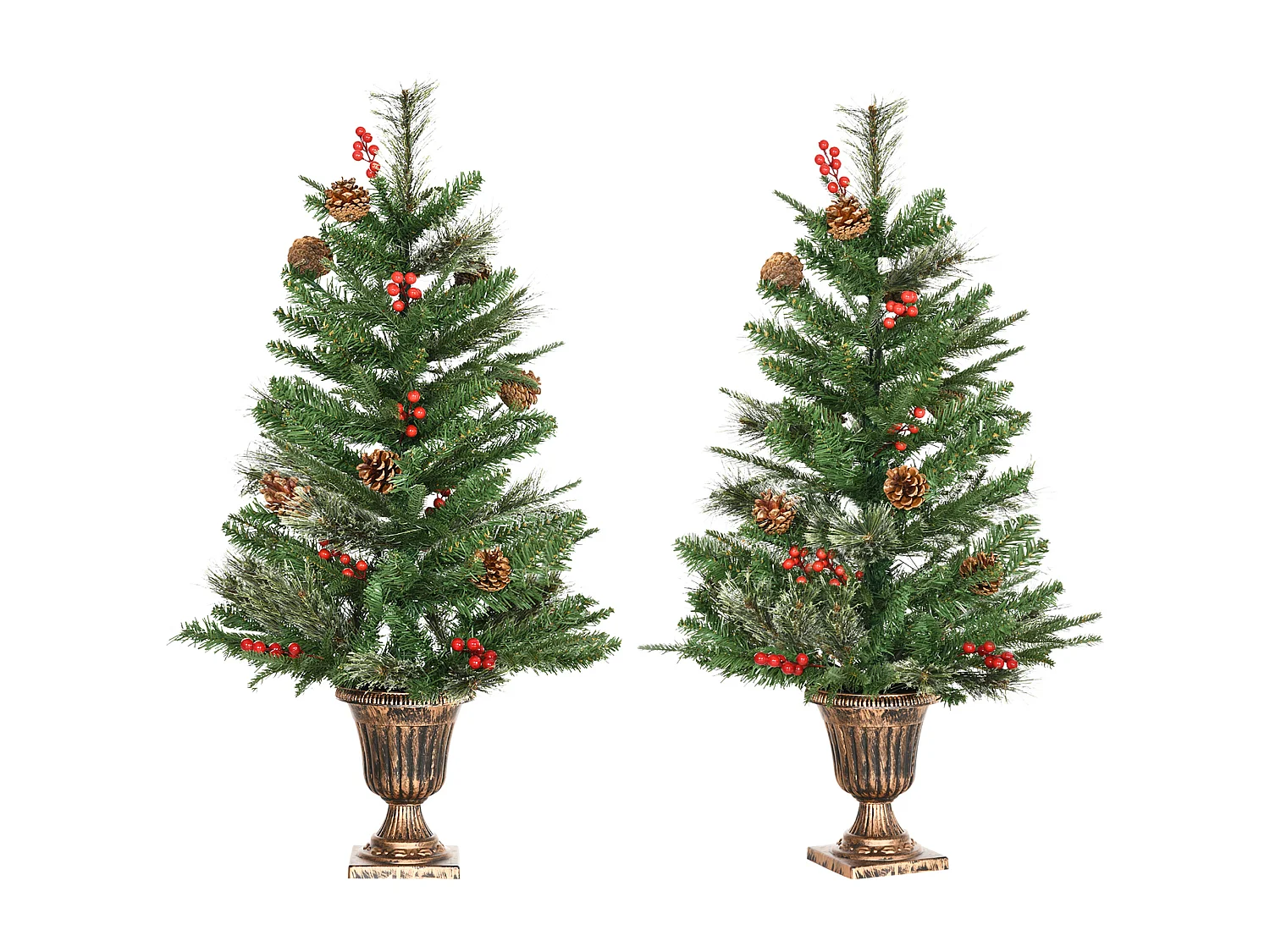 Árbol de navidad verde 48x48x90 cm HOMCOM