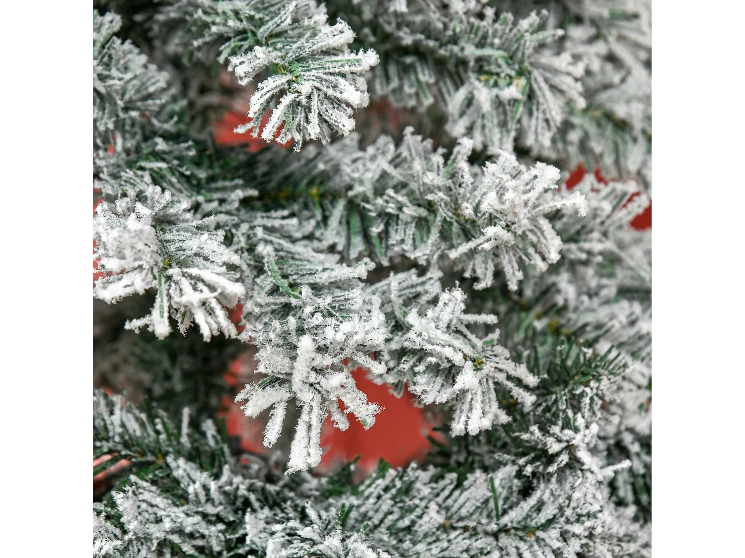 Árbol de navidad verde y blanco 140x140x225 cm HOMCOM