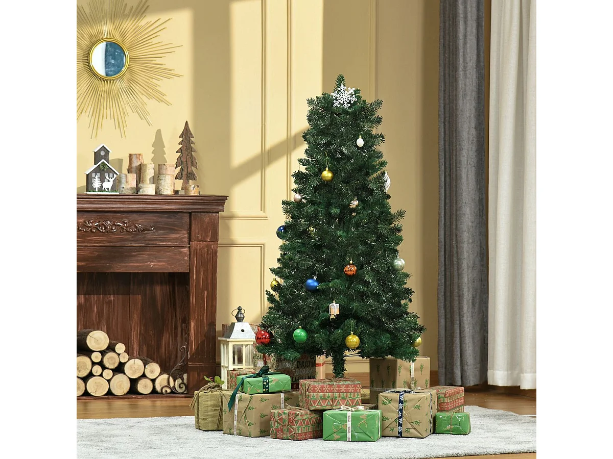 Árbol de navidad verde 75x75x150 cm HOMCOM