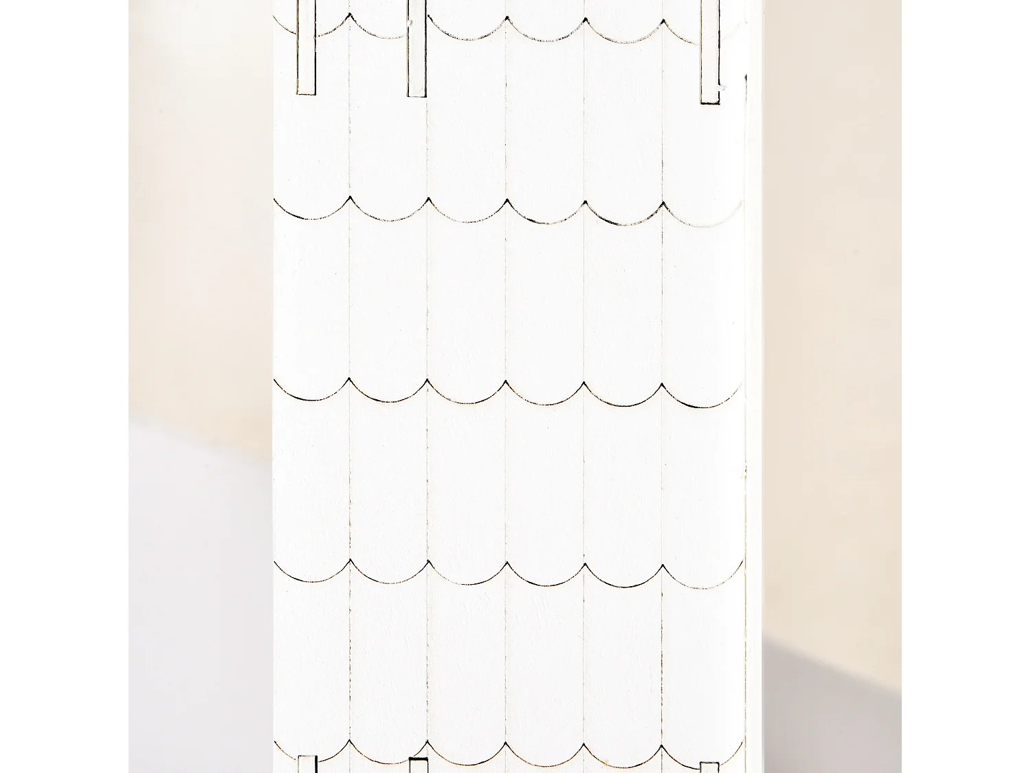 Calendario de adviento de navidad blanco 39x9x42 cm HOMCOM