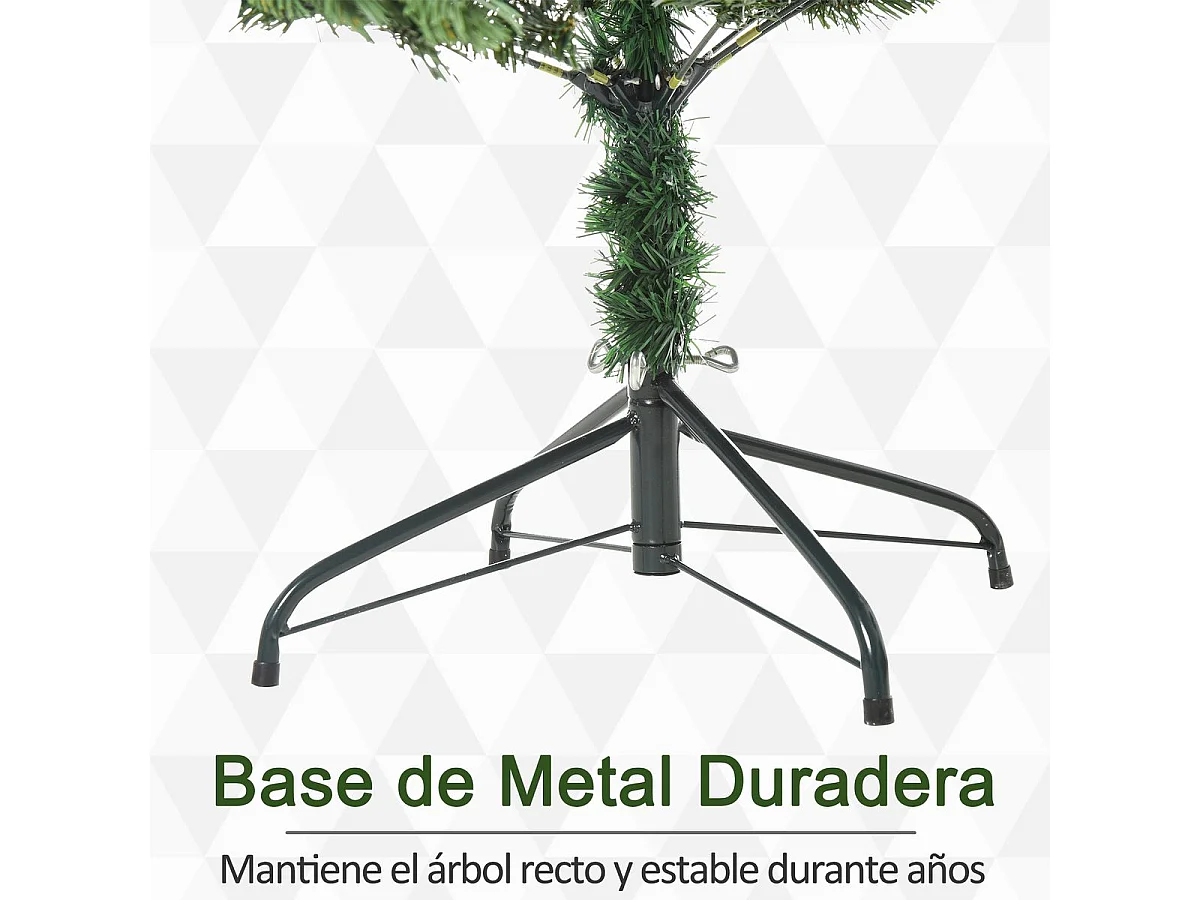 Árbol de navidad verde ø75x150 cm HOMCOM
