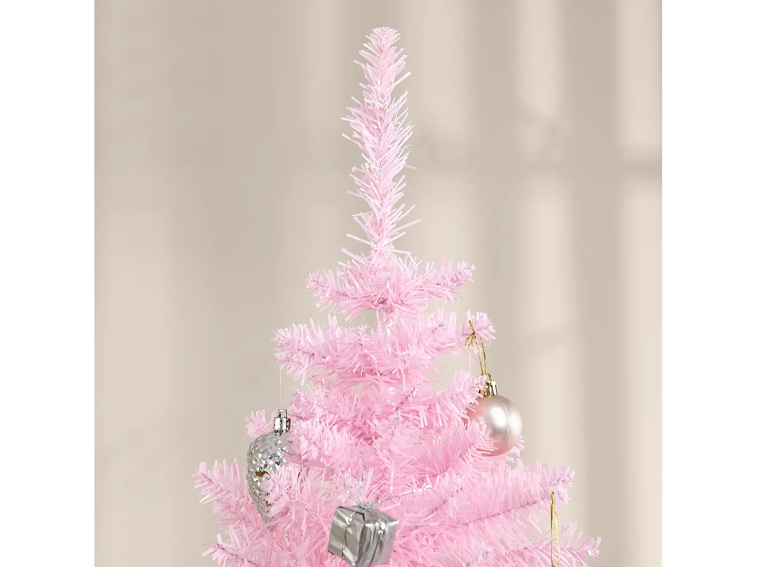 Árbol de navidad rosa ø55x180 cm HOMCOM