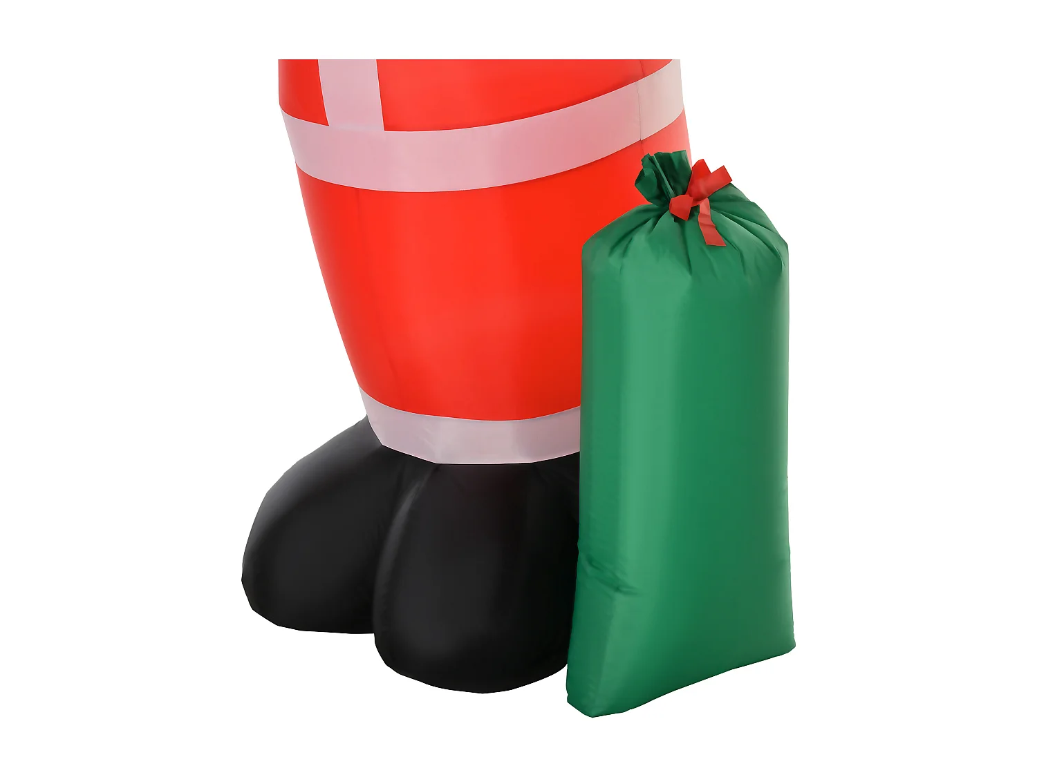 Papa noel hinchable rojo 148x85x240 cm HOMCOM