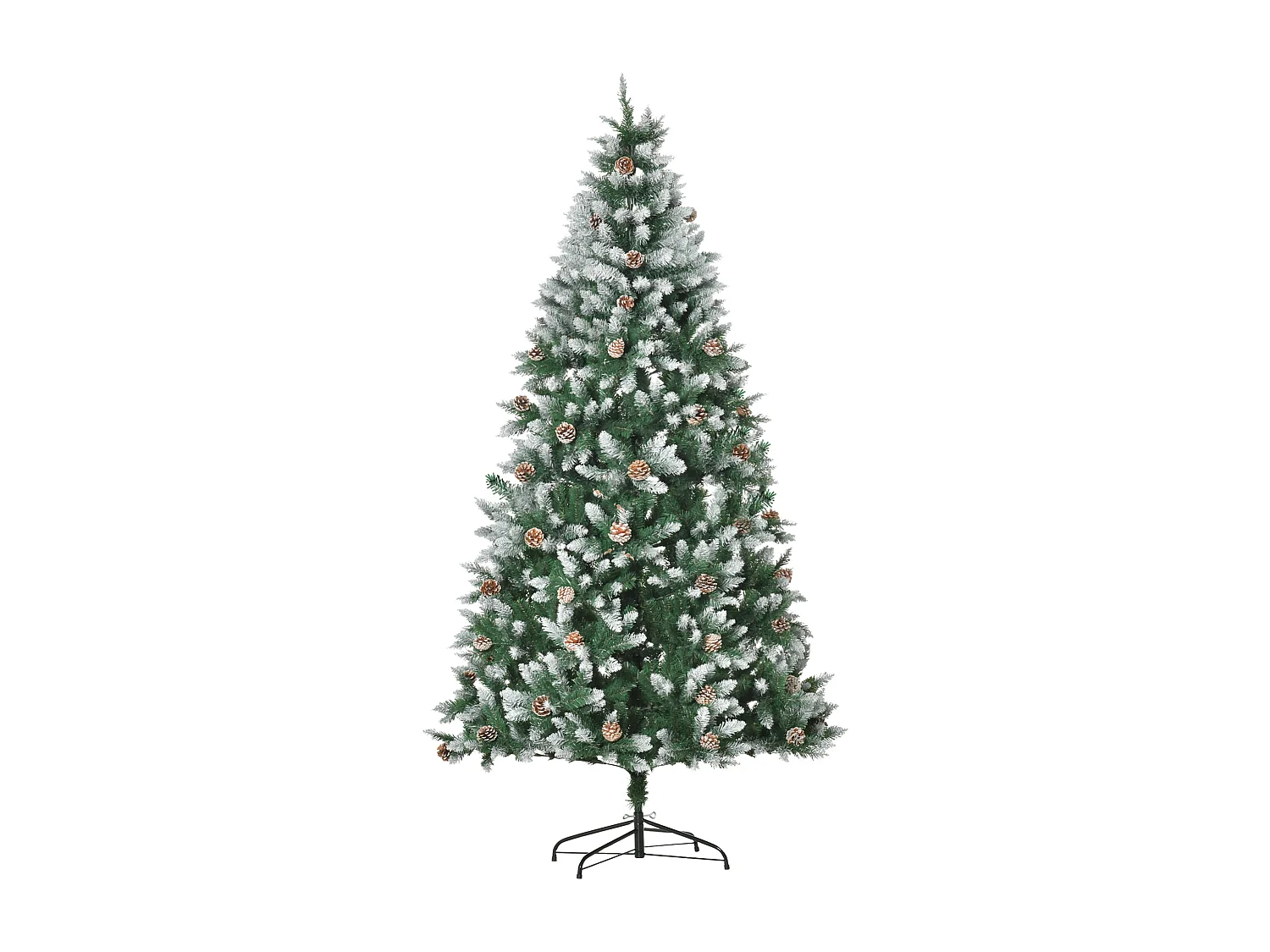 Árbol de navidad verde 105x105x210 cm HOMCOM