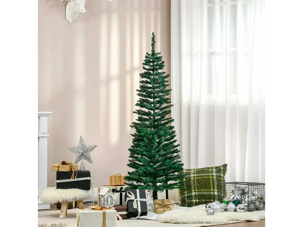 Árbol de navidad verde 46x46x150 cm HOMCOM