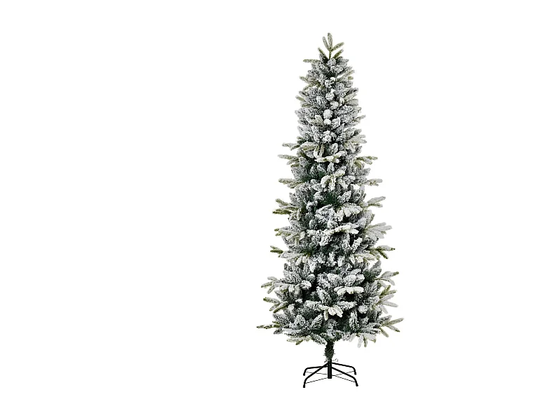 Árbol de navidad verde y blanco 95x95x210 cm HOMCOM