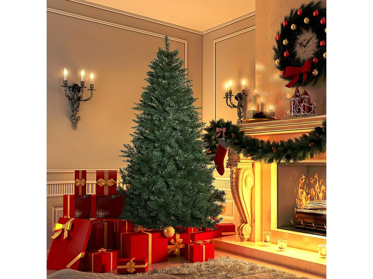 Árbol de navidad verde 90x90x180 cm HOMCOM