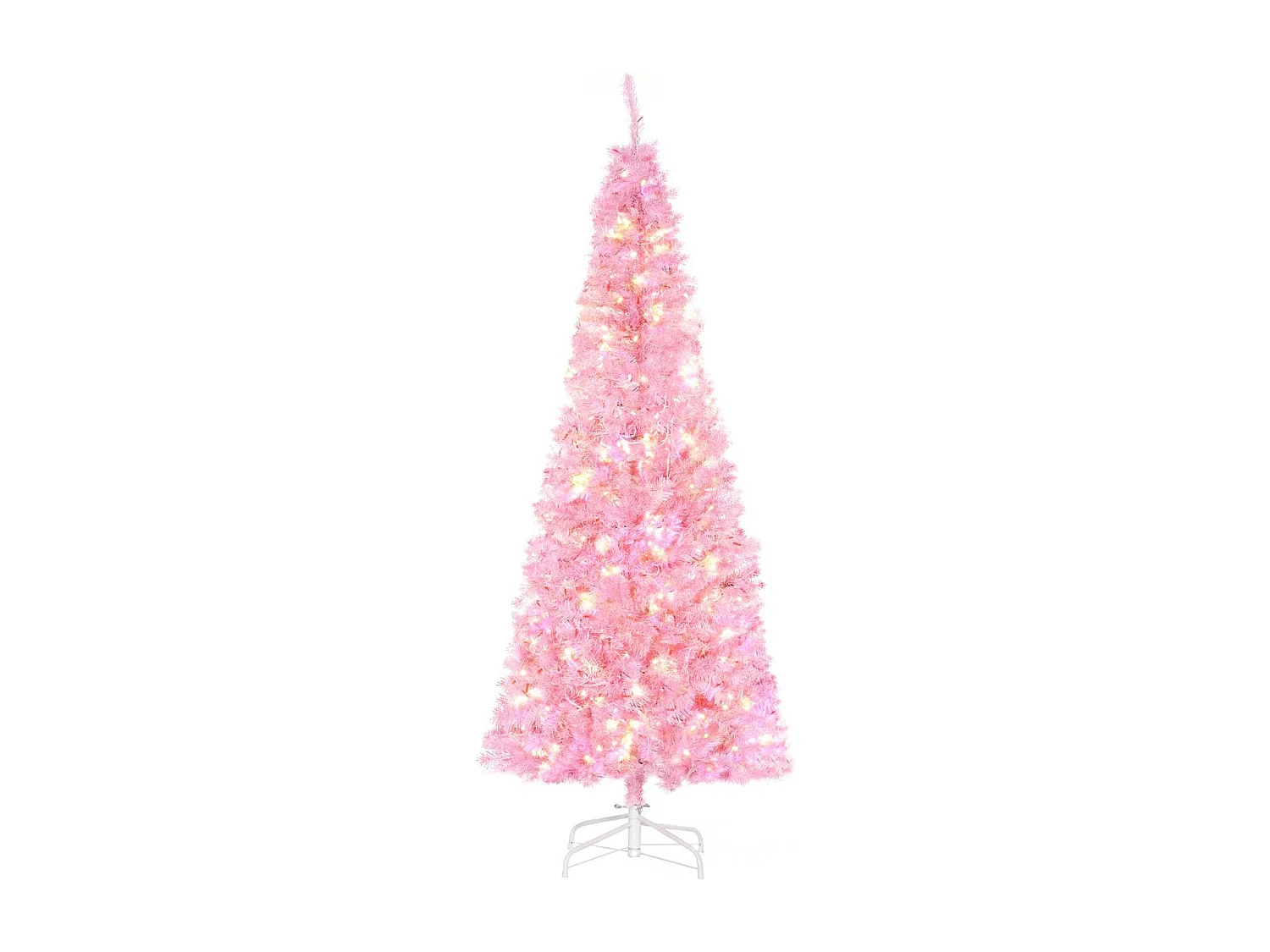 Árbol de navidad rosa 63x63x180 cm HOMCOM