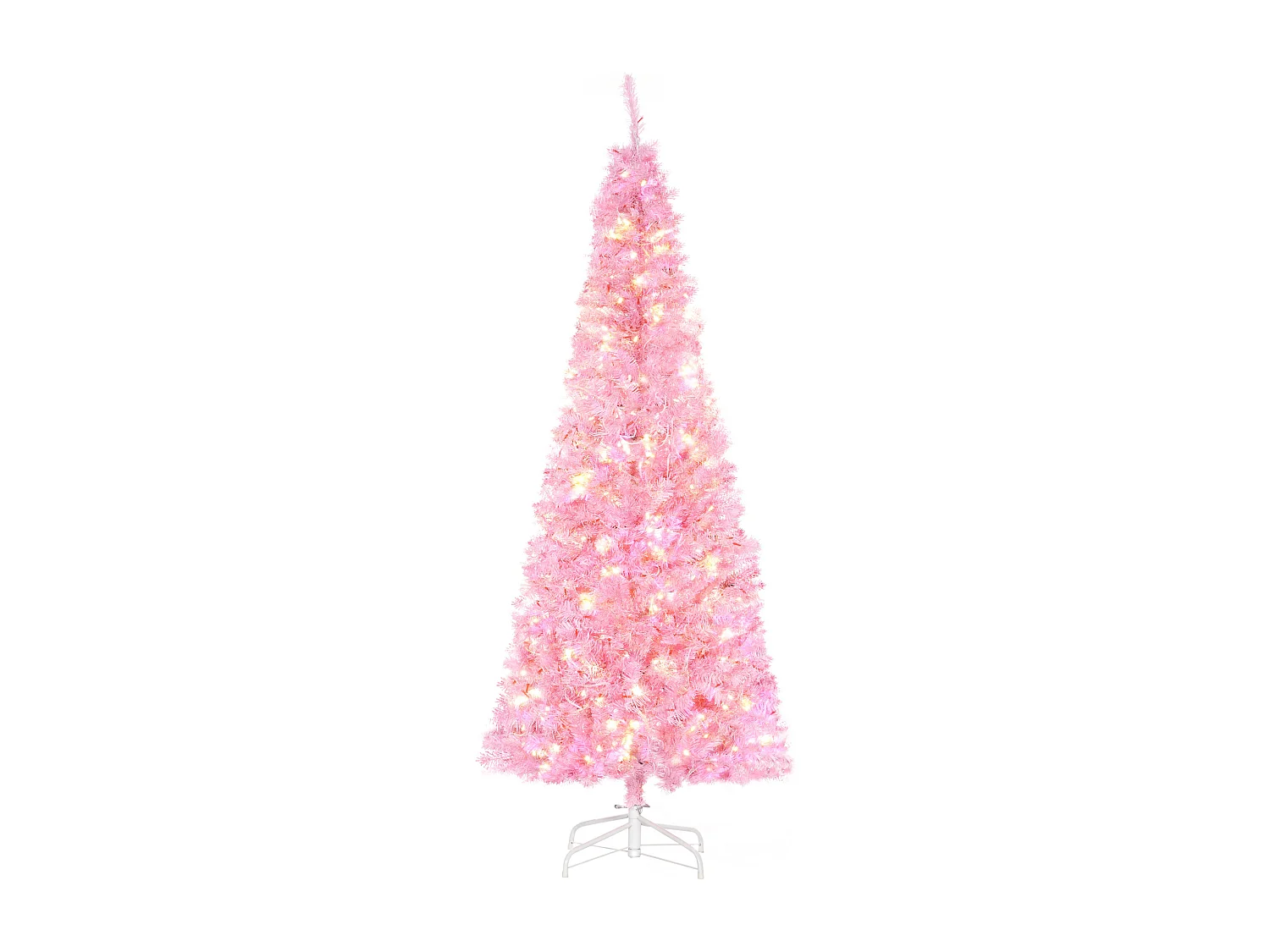 Árbol de navidad rosa 63x63x180 cm HOMCOM