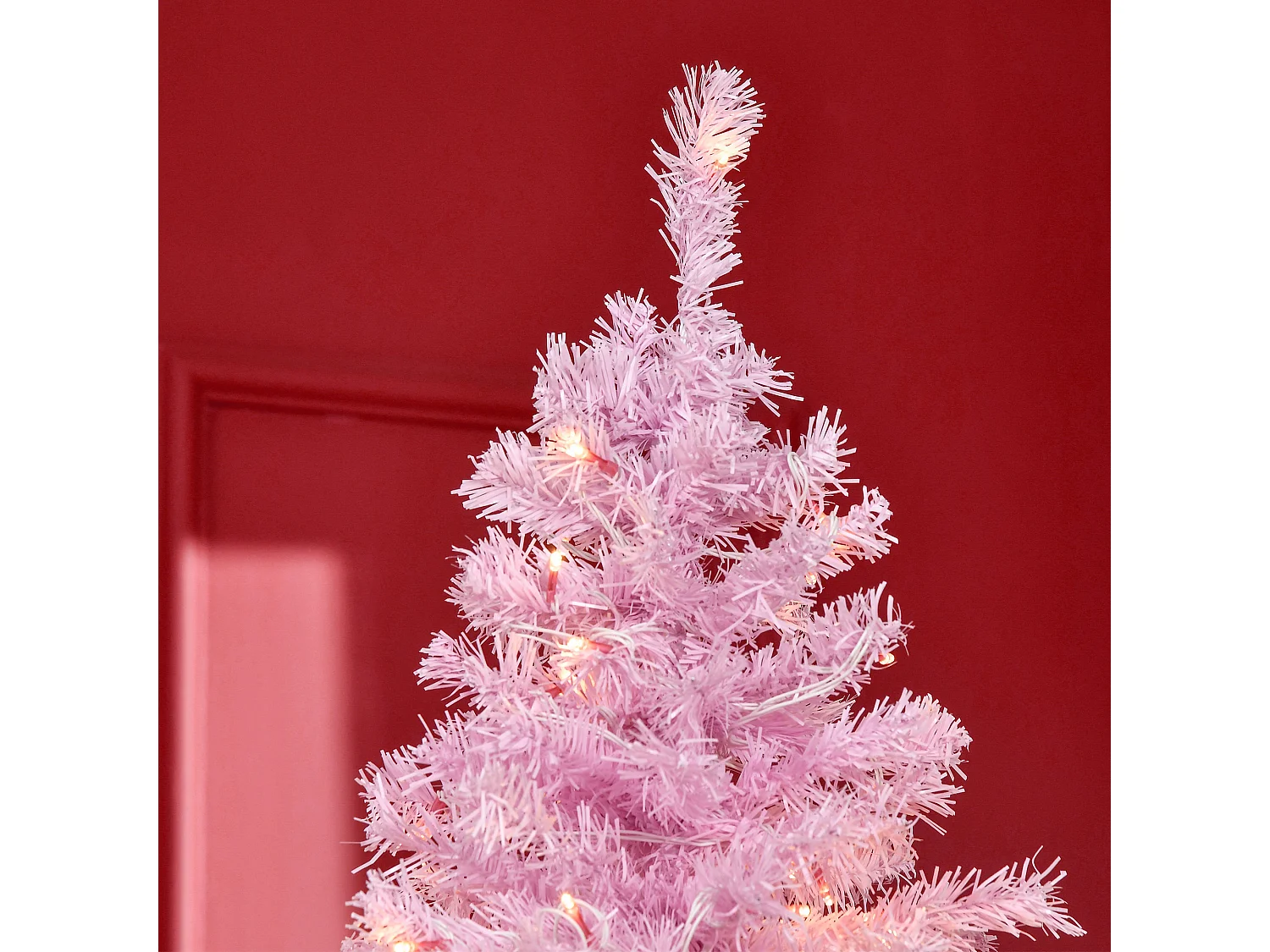 Árbol de navidad rosa 63x63x180 cm HOMCOM