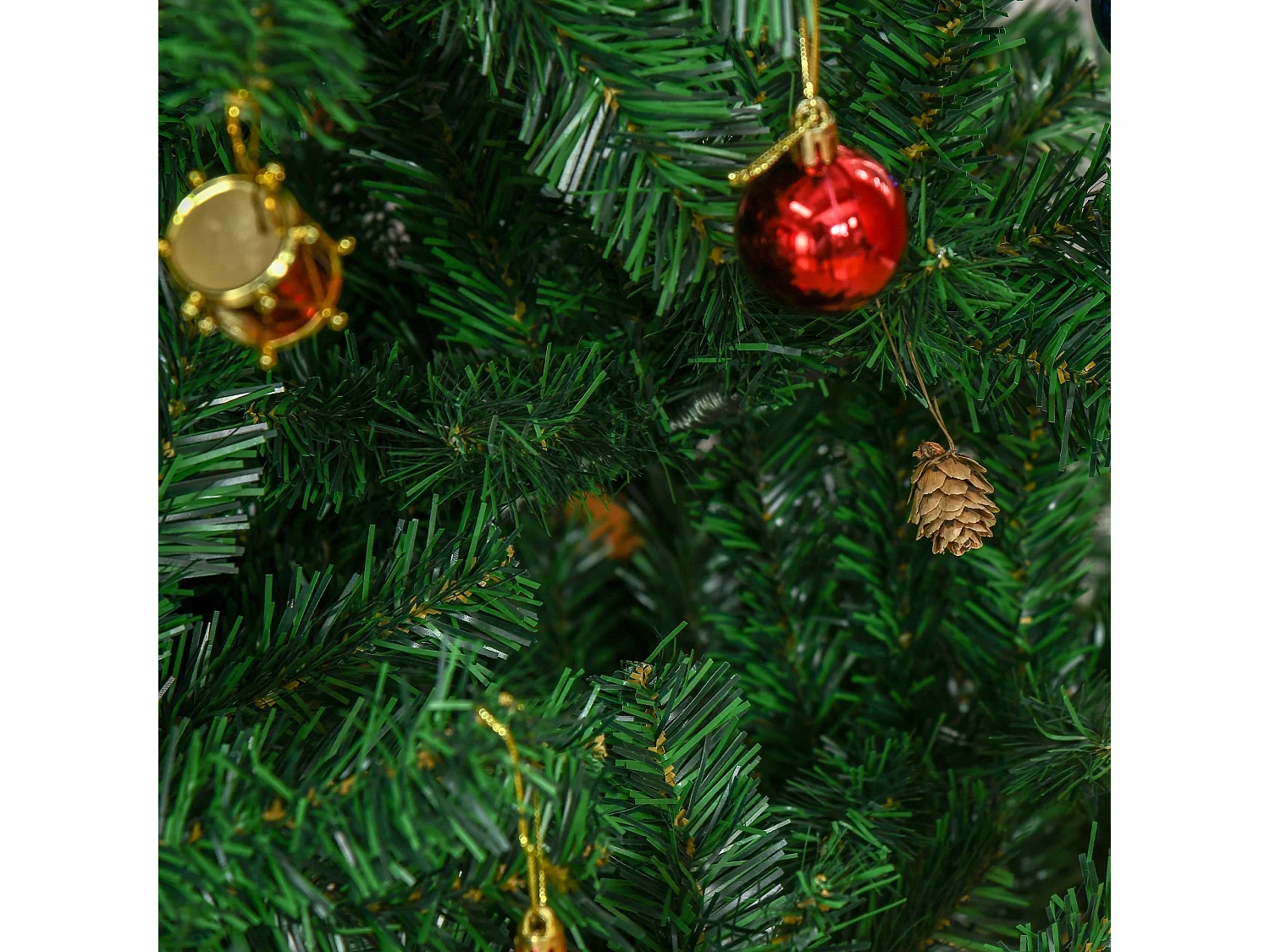 Árbol de navidad verde 93x93x210 cm HOMCOM