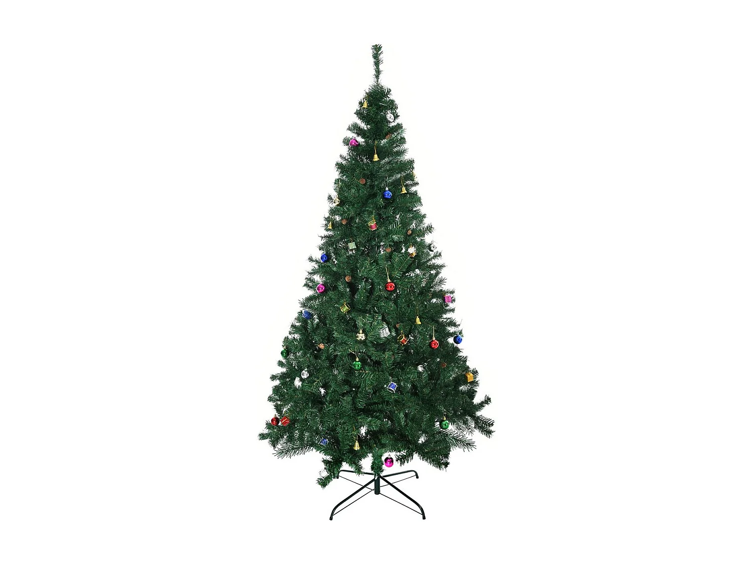 Árbol de navidad verde 93x93x210 cm HOMCOM