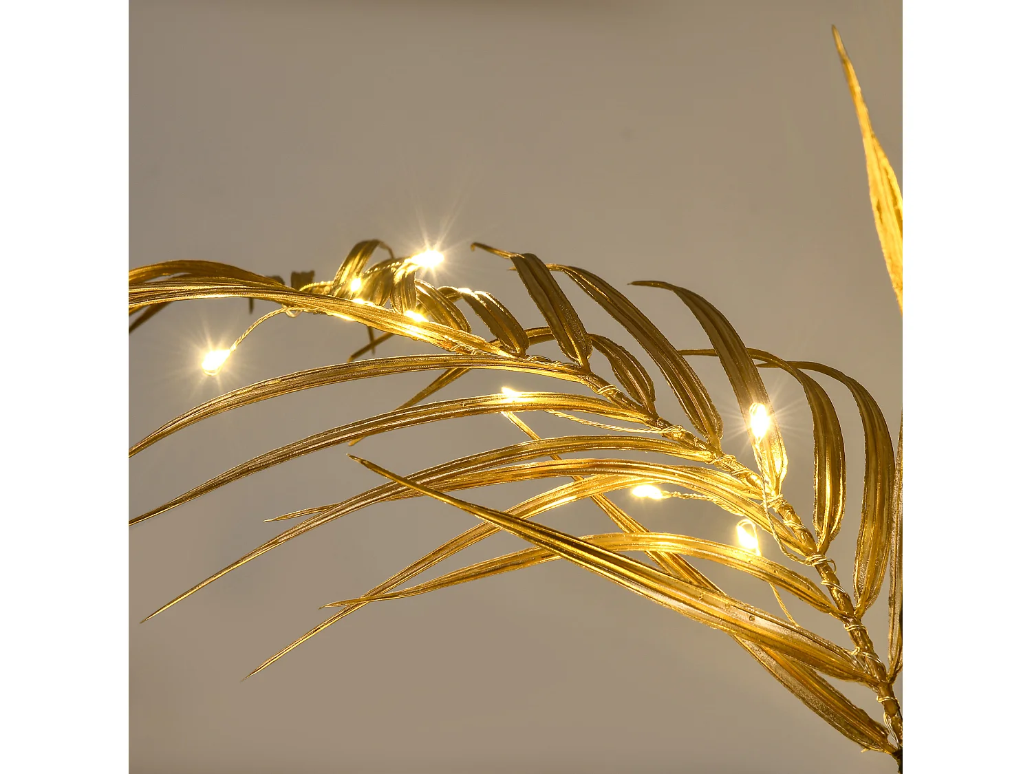 Lámpara de palmera oro 21x21x150 cm HOMCOM