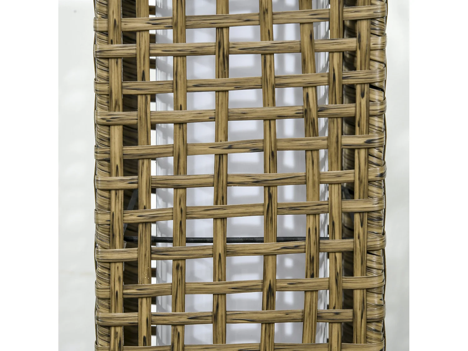 Lámpara de ratán arena 15.5x15.5x69 cm Outsunny