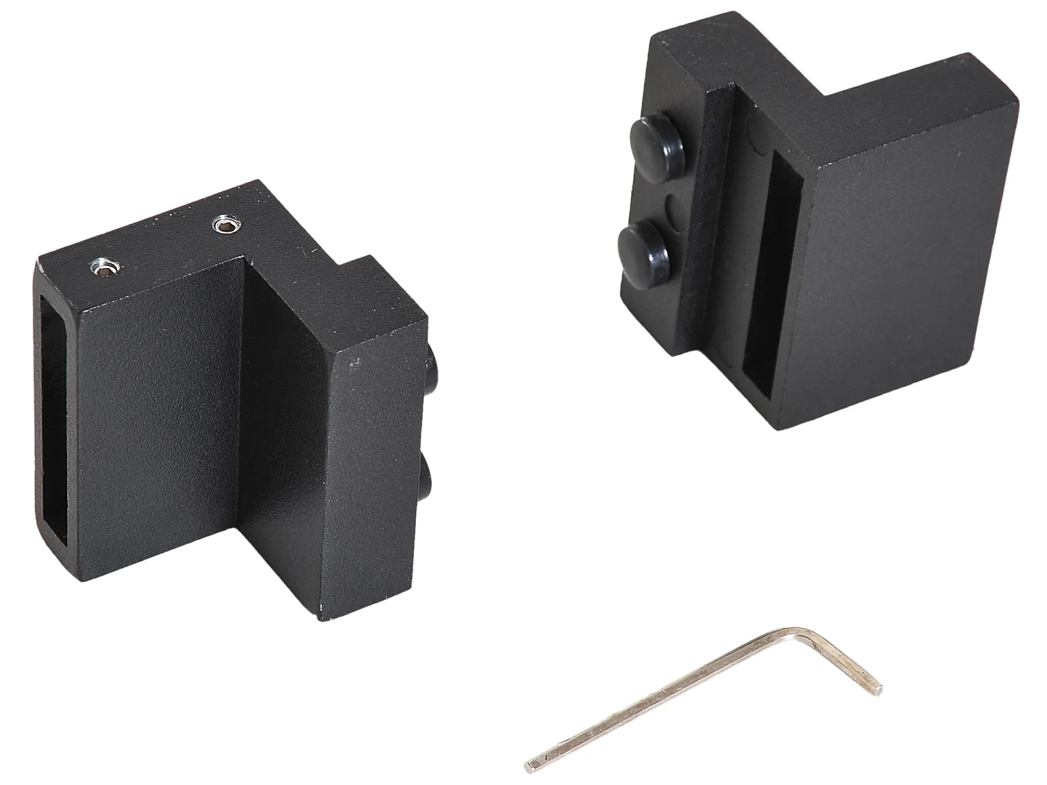 Kit de accesorios para puerta corredera negro 200x4x0,6cm HOMCOM