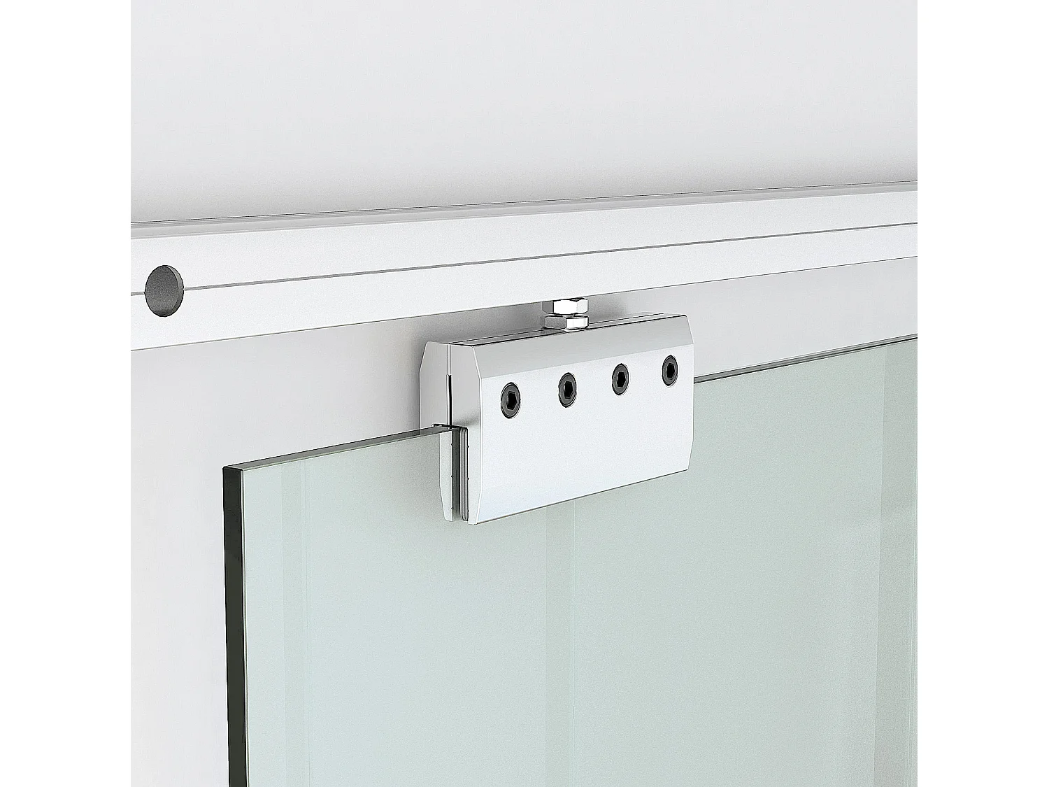 Puerta corredera transparente 200x213cm HOMCOM