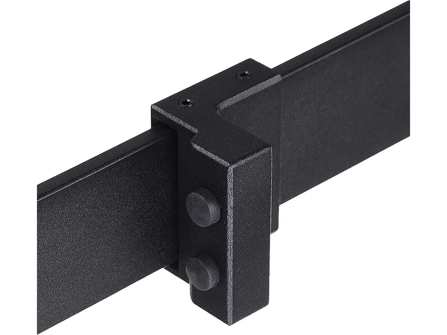 Herraje para puerta corredera negro 200x0.6x4 cm HOMCOM