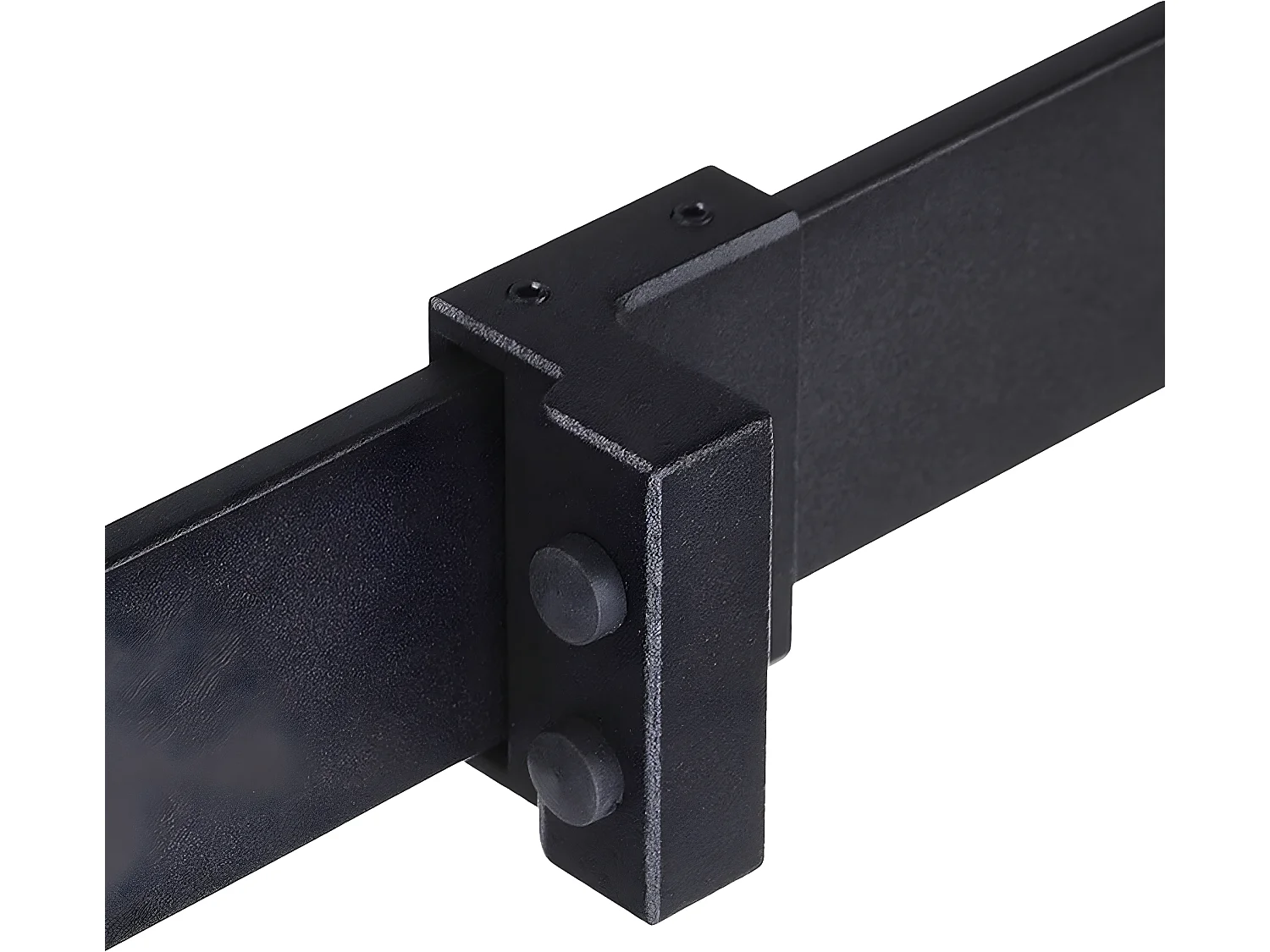 Herraje para puerta corredera negro 200x0.6x4 cm HOMCOM