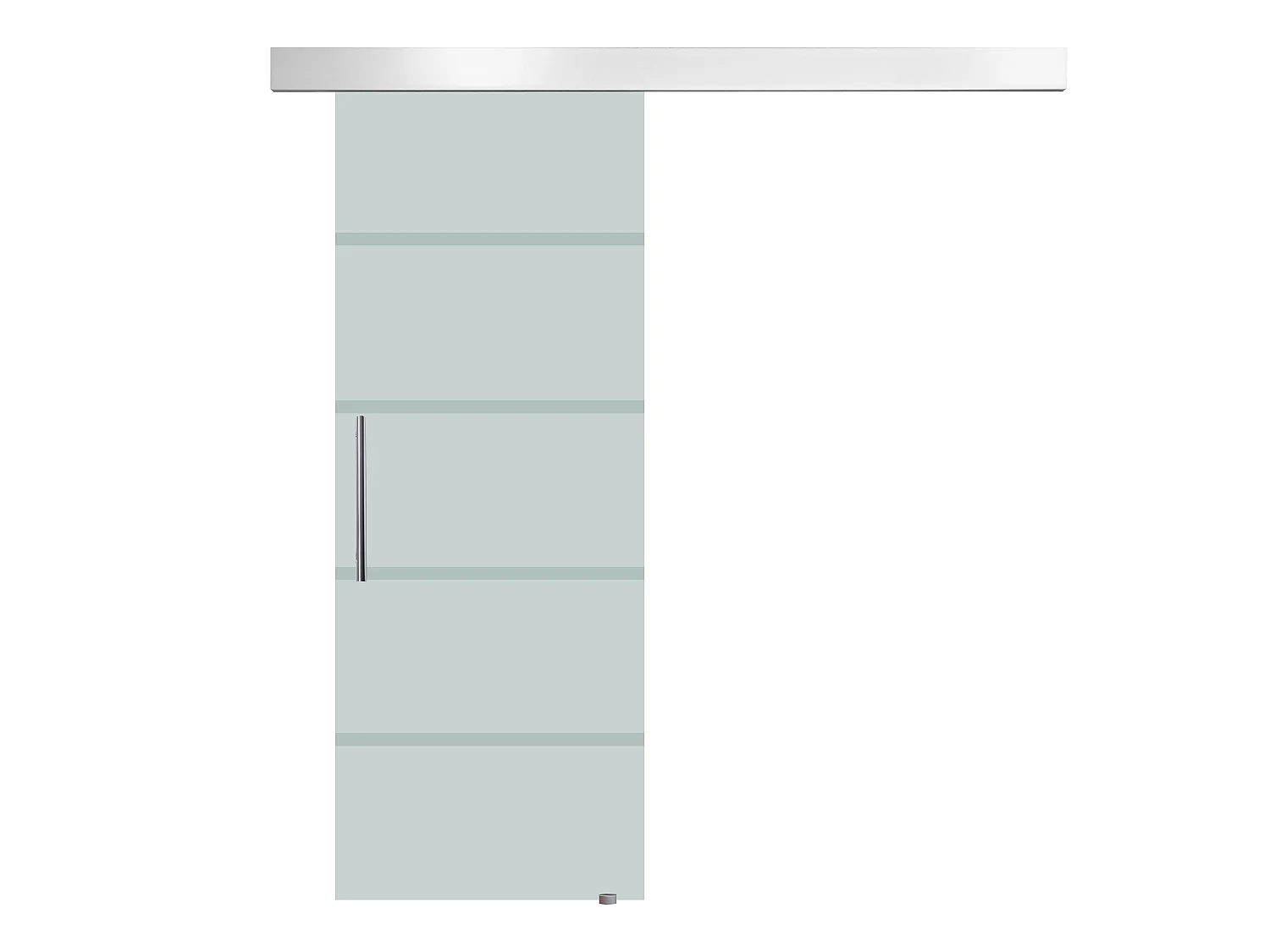 Puerta corredera esmerilado con rayas 200x213 cm HOMCOM