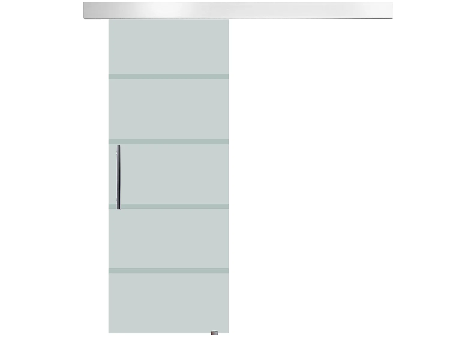 Puerta corredera esmerilado con rayas 200x213 cm HOMCOM