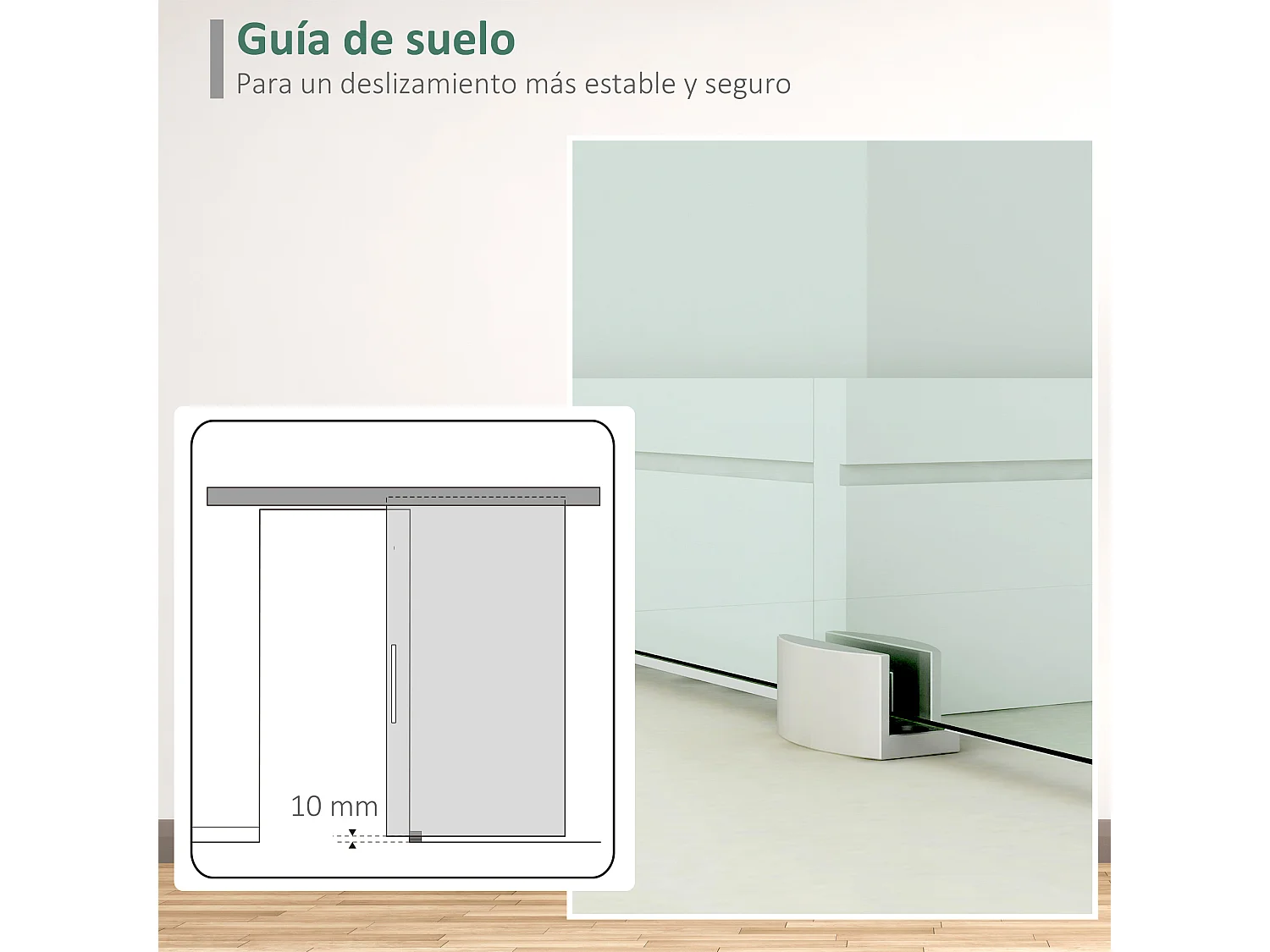 Puerta corredera esmerilado con rayas 200x213 cm HOMCOM