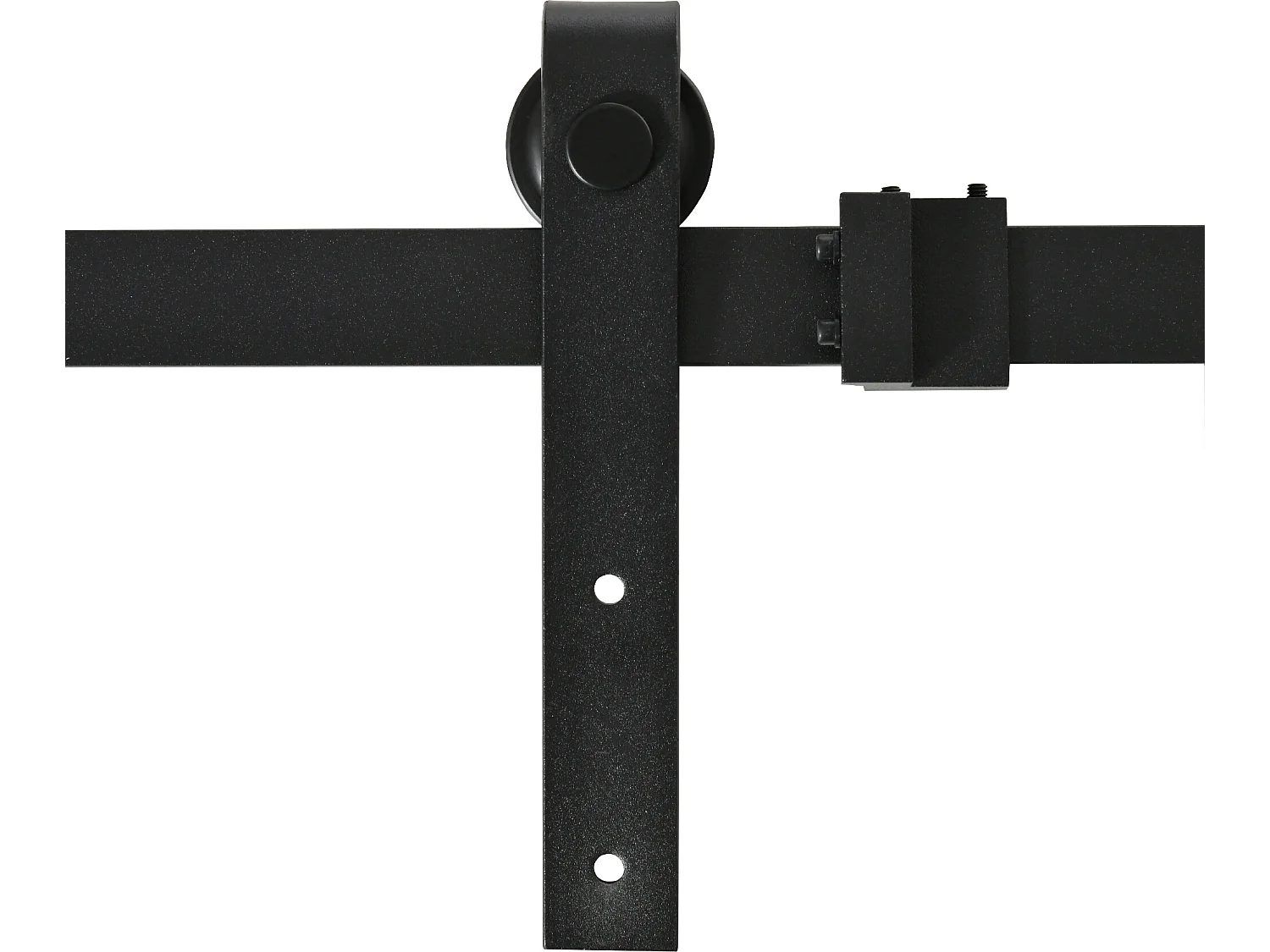 Herraje para puerta negro 200x0.4x18 cm HOMCOM