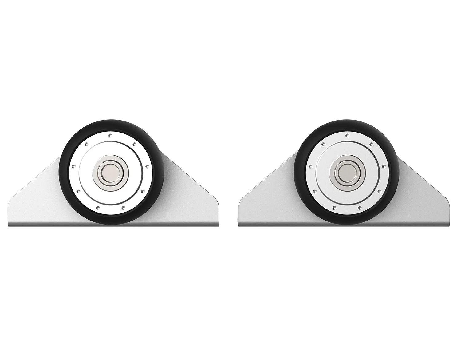 Herraje para puerta corredera plata 186x2.5x3.77 cm HOMCOM