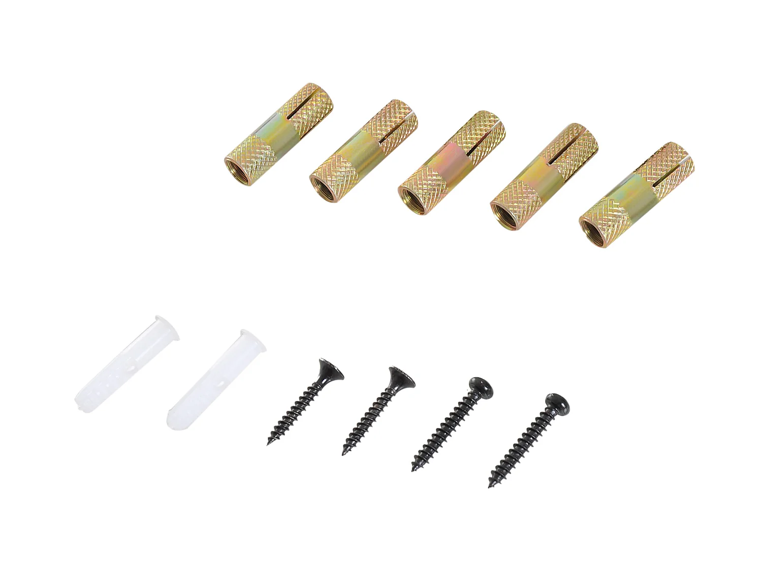 Kit de accesorios para puerta corredera negro 200x4x0,7cm HOMCOM