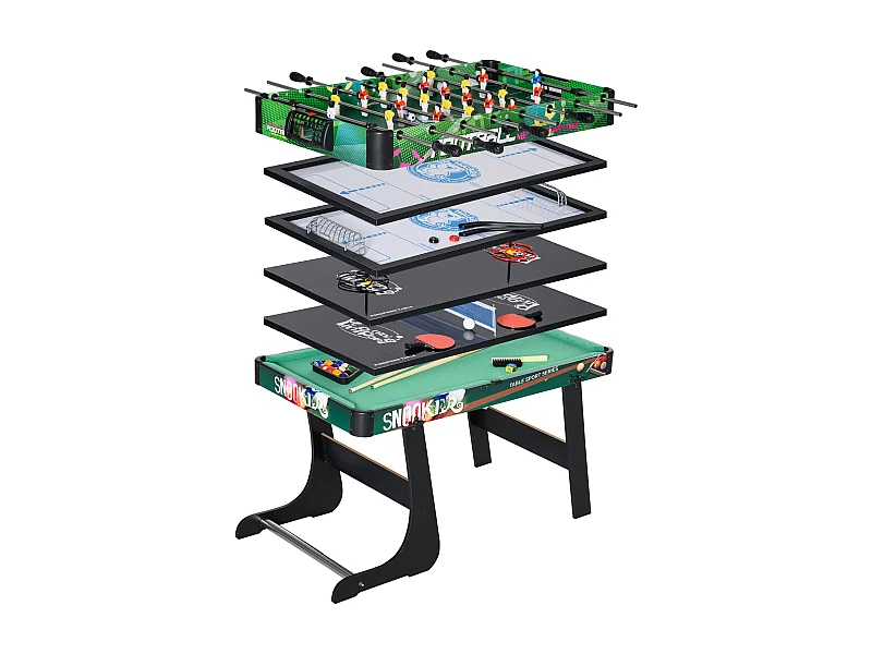 Mesa de multijuegos multicolor 118x104x71 cm HOMCOM