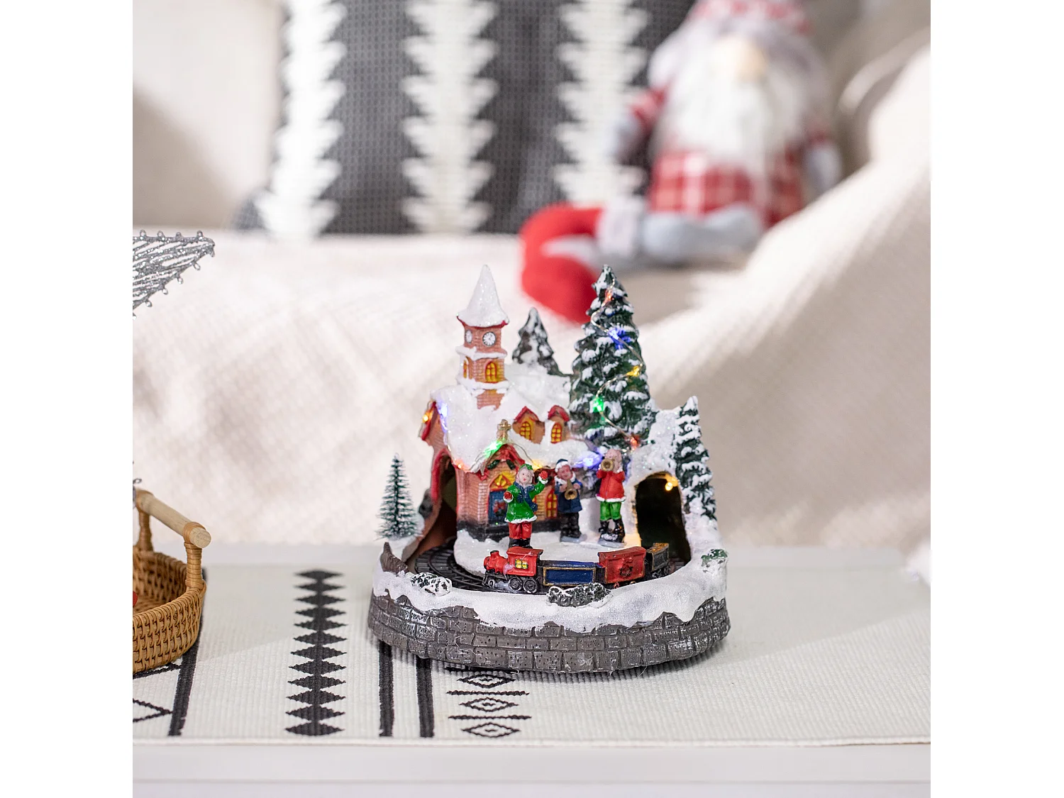 Pueblo navideño multicolor 20x19.5x20 cm HOMCOM