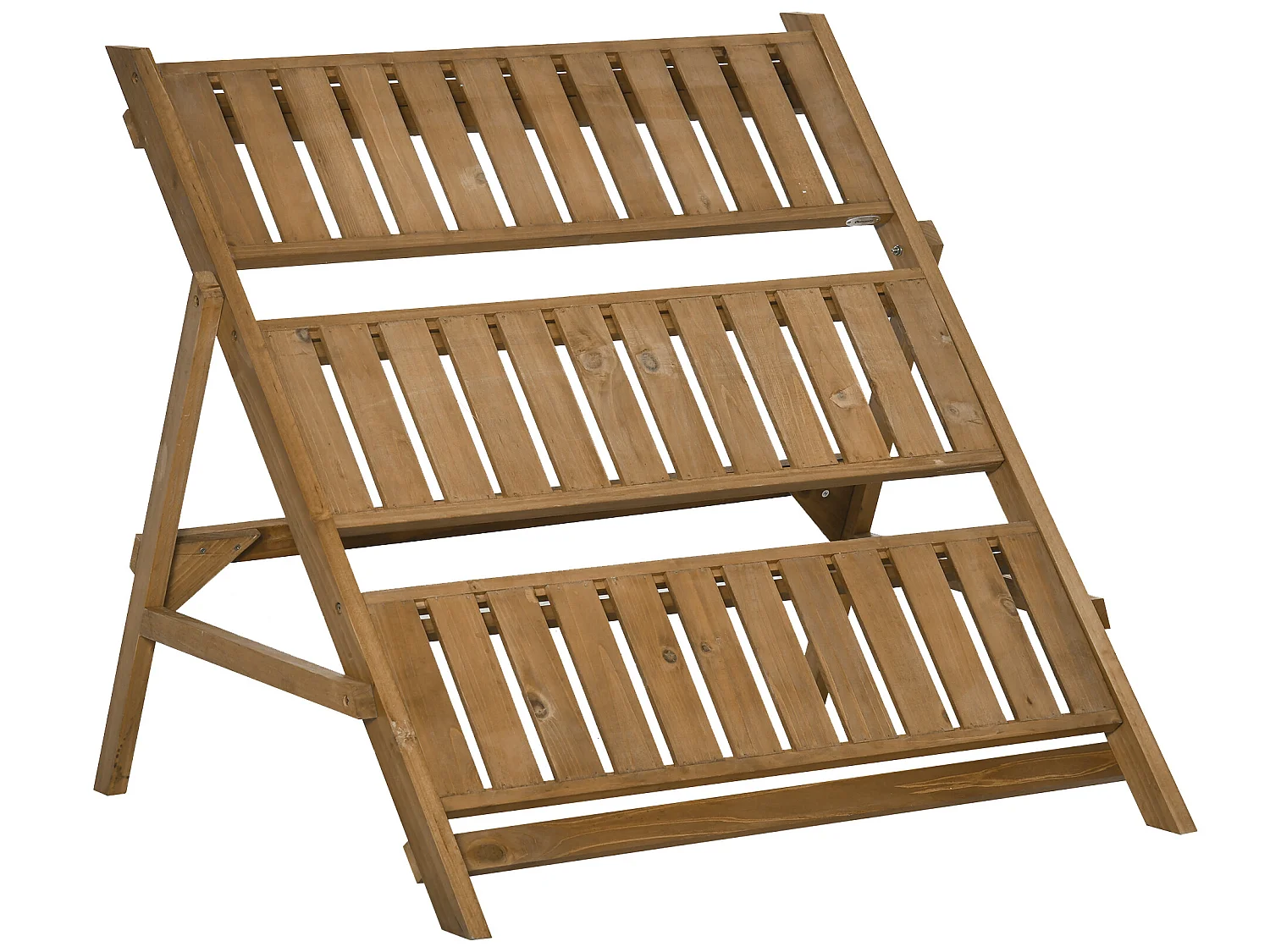 Estantería para plantas marrón 101x83x88 cm Outsunny