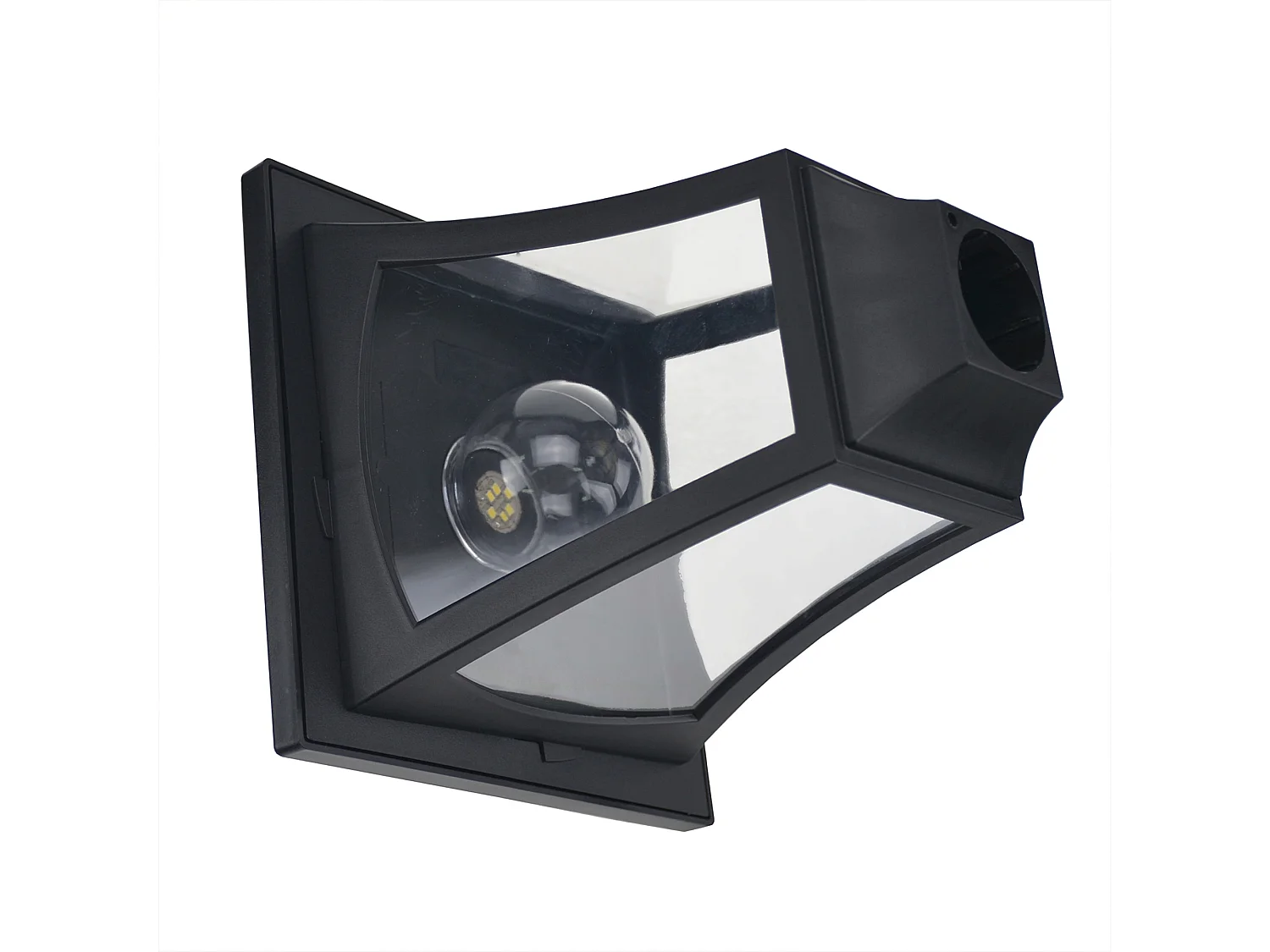 Farol de jardín negro 51.5x47x182.5 cm Outsunny