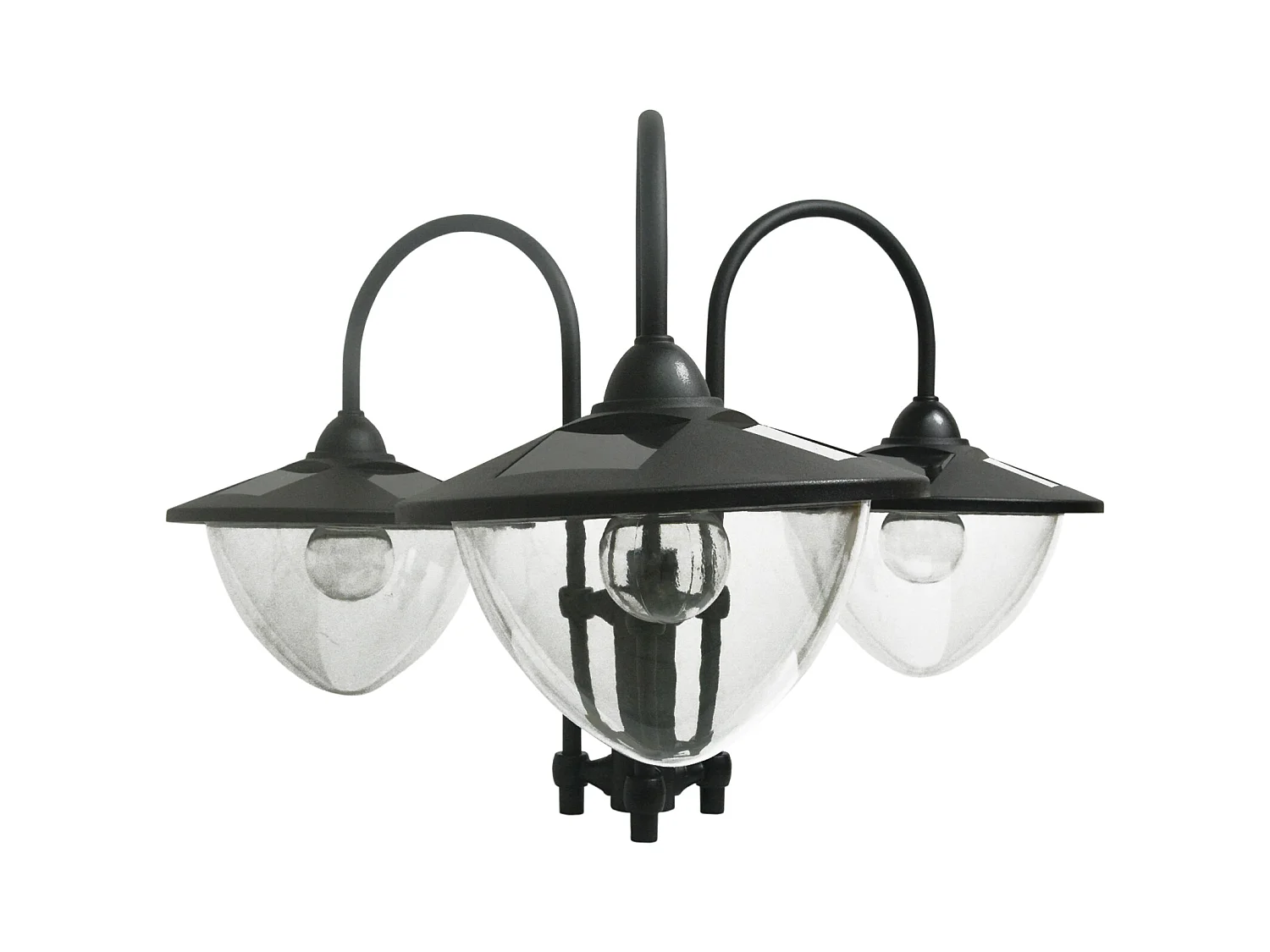 Farol de jardín negro 60x55x189 cm Outsunny