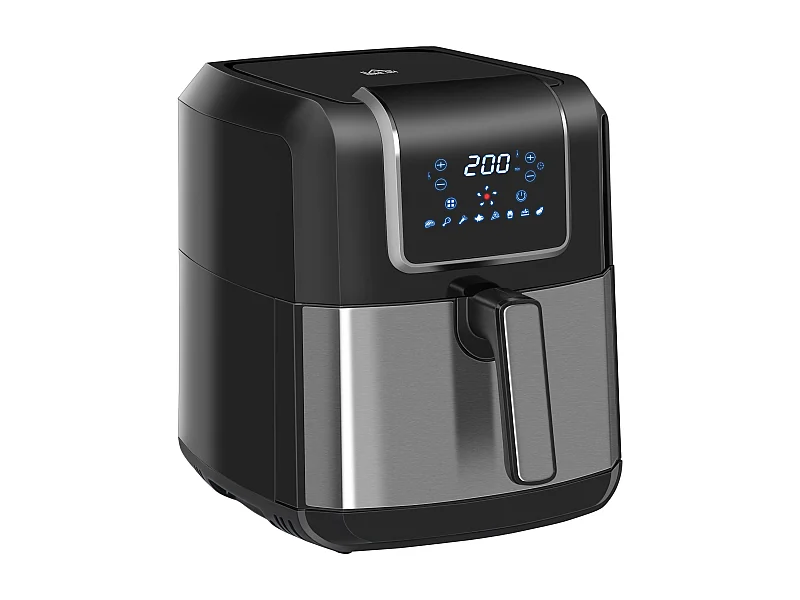 Freidora sin aceite negro 36.5x29x33.8 cm HOMCOM