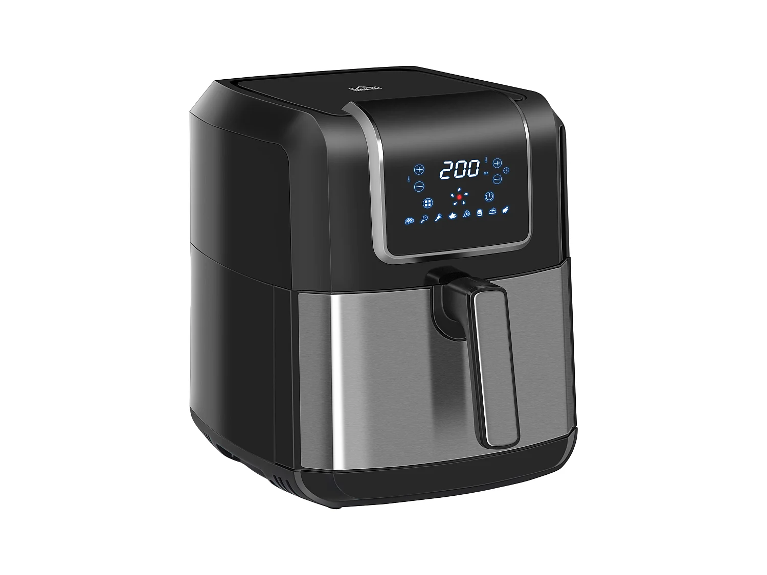 Freidora sin aceite negro 36.5x29x33.8 cm HOMCOM