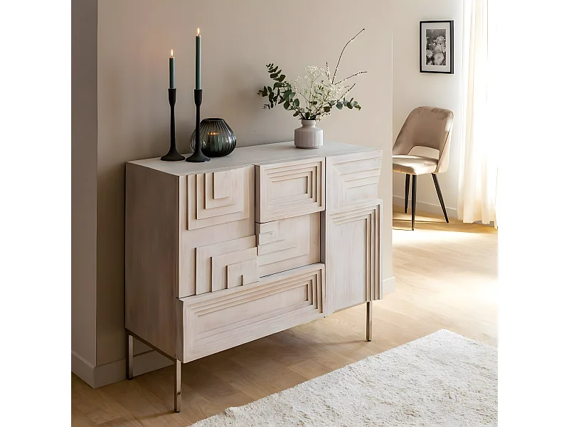 Petit buffet en bois de manguier Tristan