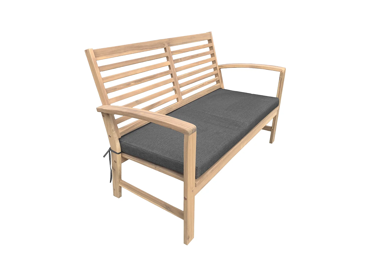 Acacia tuinmeubelset GOA 4 zits - grijze kussens