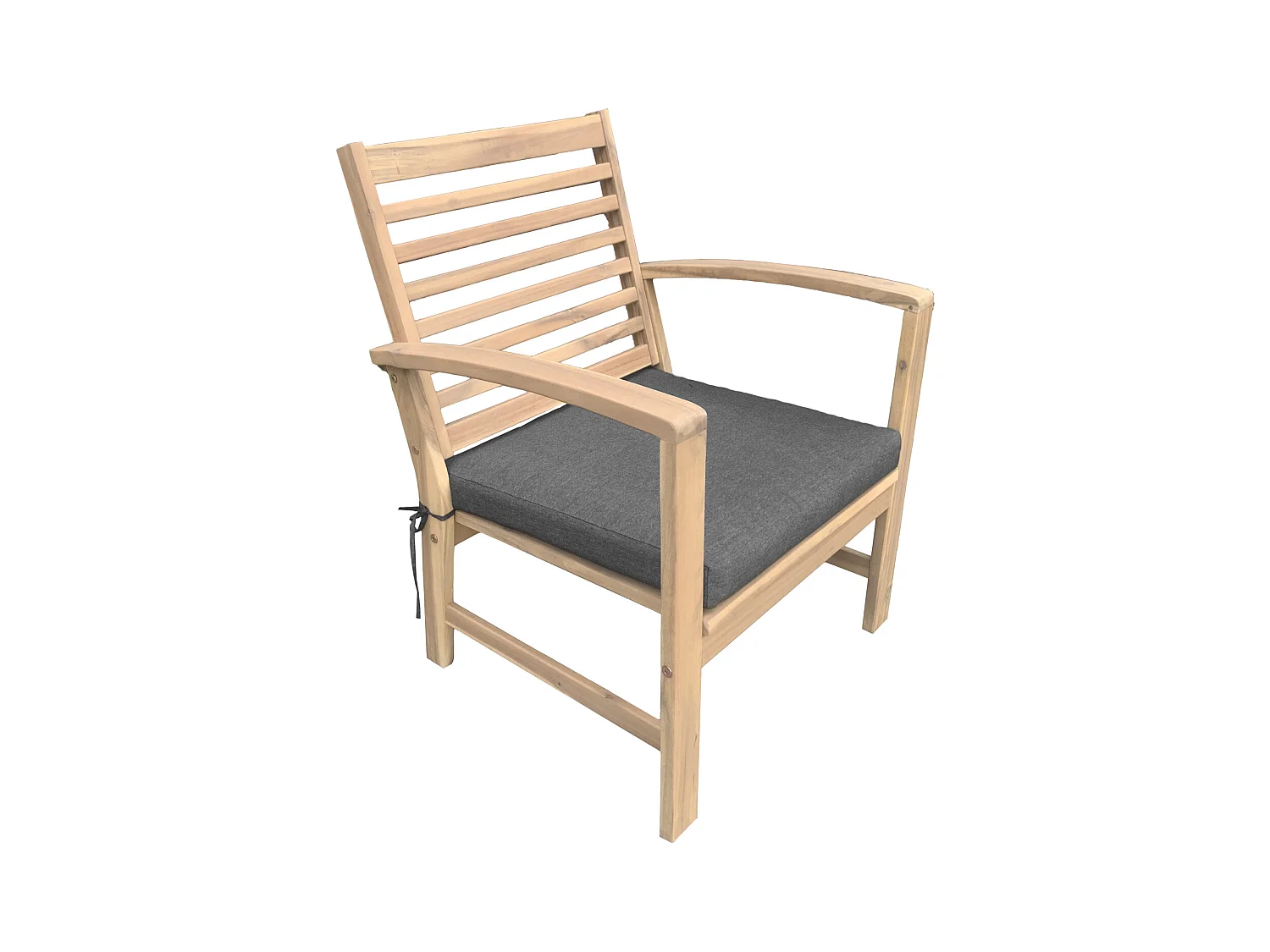 Acacia tuinmeubelset GOA 4 zits - grijze kussens