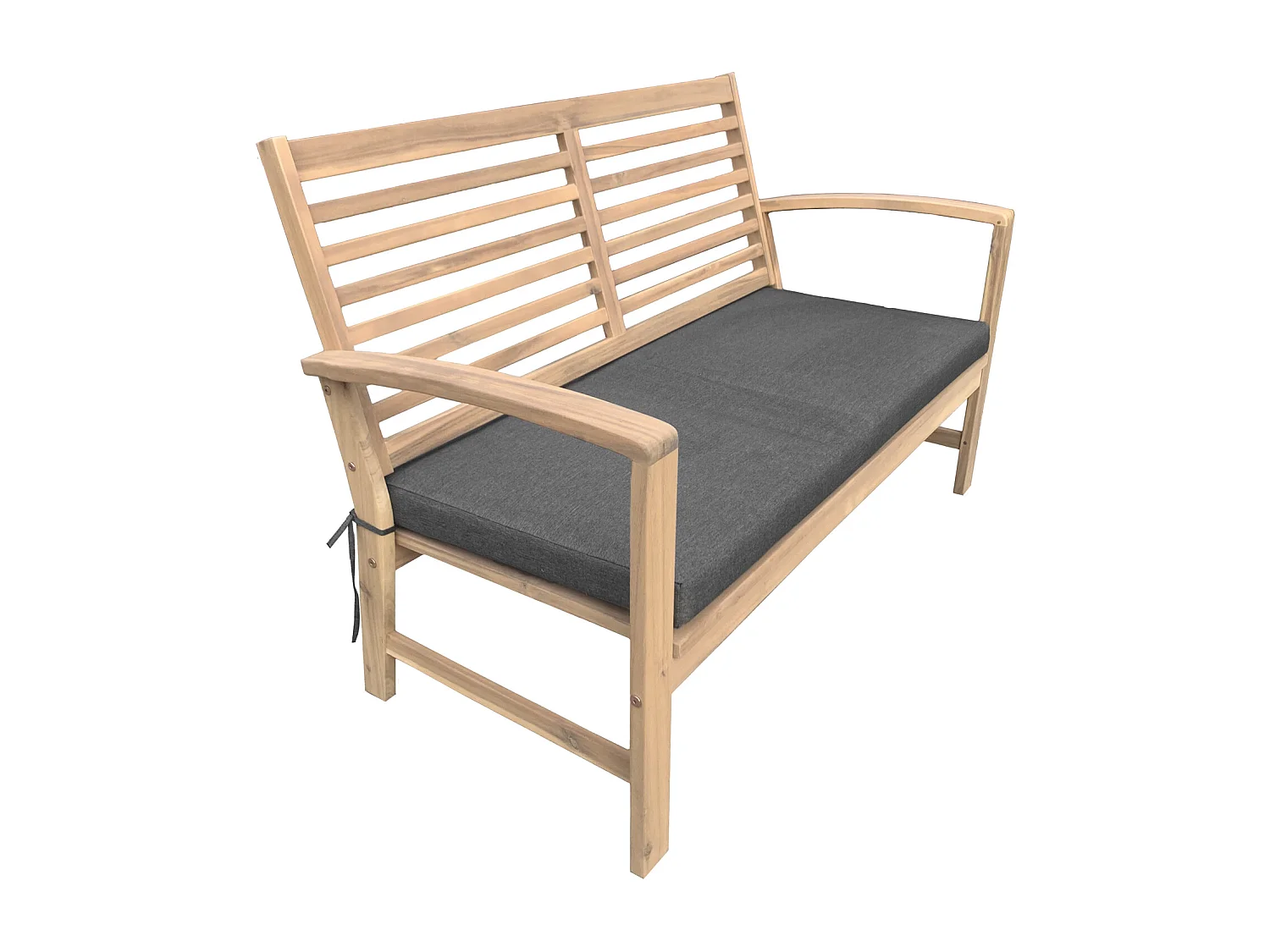 Acacia tuinmeubelset GOA 4 zits - grijze kussens